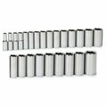 Williams Socket Set, 23 Pieces, 1/2 Inch Dr, Deep, 1/2 Inch Size JHW32945